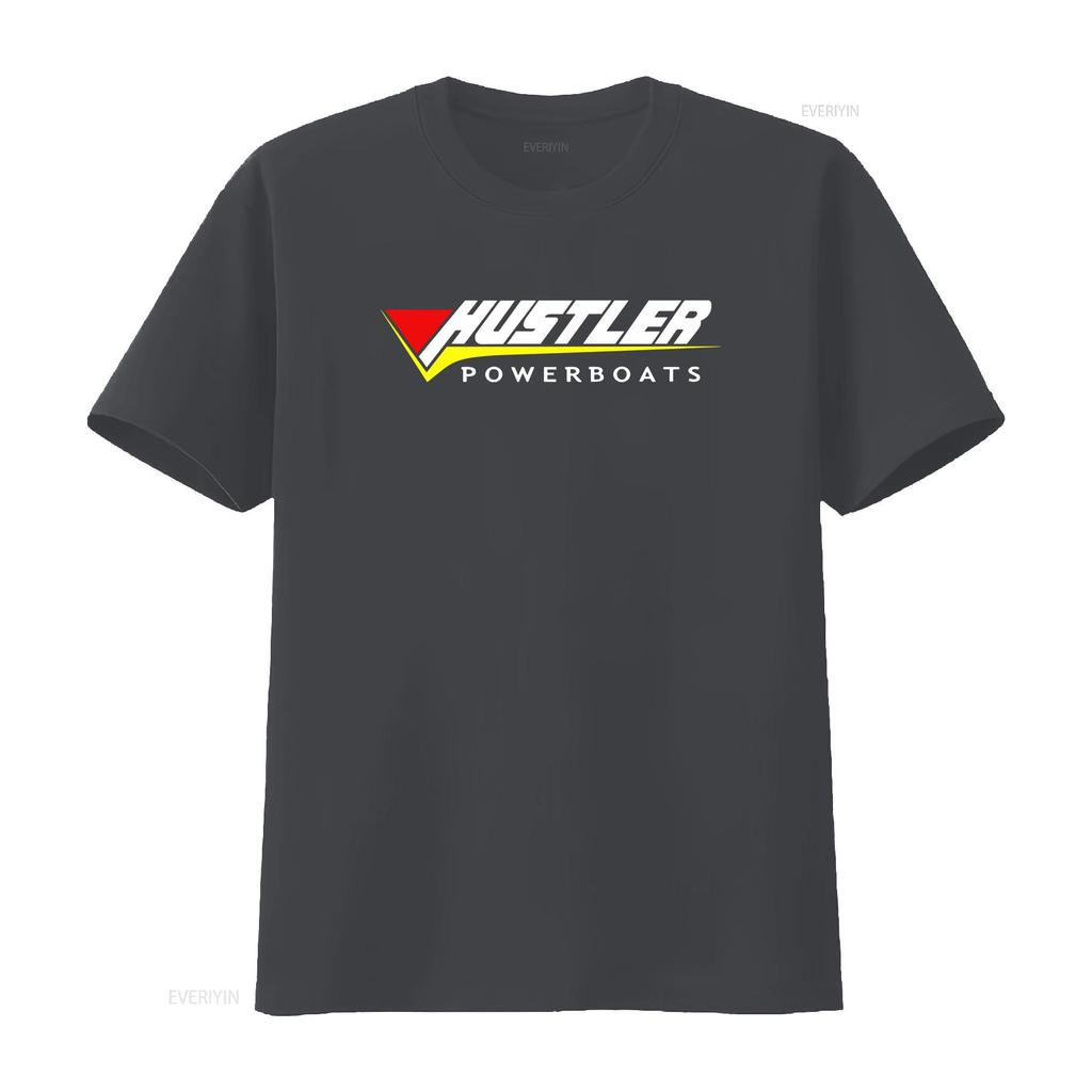 Nové tričko Hustler Powerboats Logo T USA velikost S XXL vintage Vyprané Všestranné Ležérní Stylové Prodyšné Měkké Unisex pánská móda