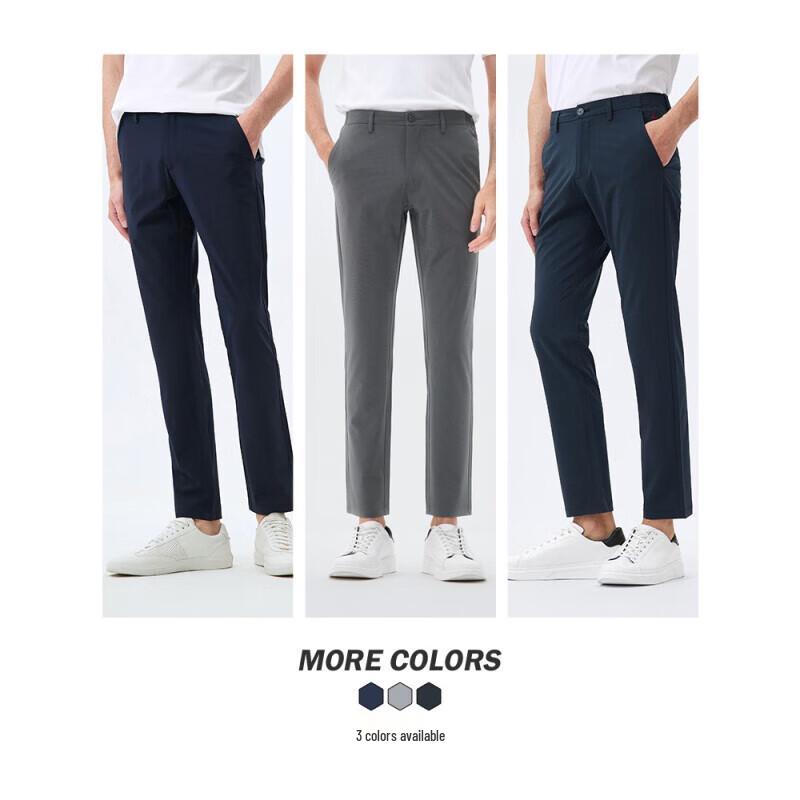 

Navigare Men s Straight Fit Casual Trousers 33