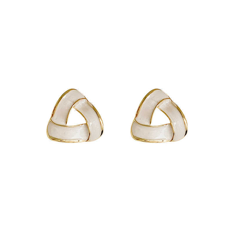 Temperament Muse Fan Earrings New Popular Earrings Women's High-end Light Luxury Atmospheric Design Earrings