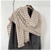 Tausend-Vogel-Gitter, Schal, Damen, Dick, Winddicht, Kältefest, Warm, Nackenschutz, Stola, Strickschal