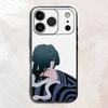 Creative D-Demon Anime Obanai Iguro Silicone Soft Phone Case For iPhone17,16,15,14,13,12,11 Pro Max Plus mini XS XR SE Cover