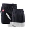 Men's Fitness Shorts Cycling Gym Clothing Running Tights Jogger Jogging  Short Bottoms with Liner 2-in-1