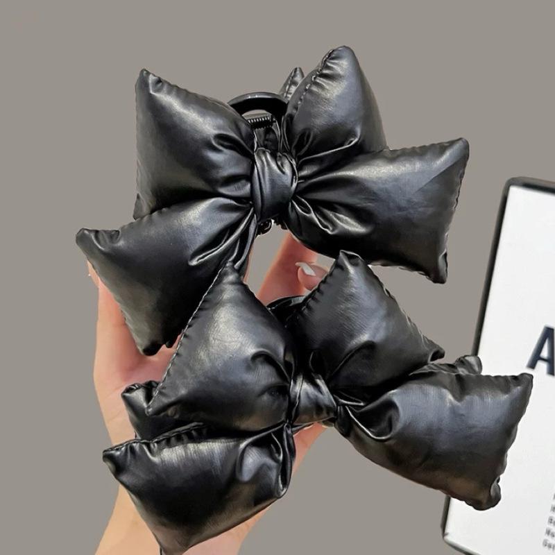 2026 High Quolity Womens Padded bow clip Bowknot Hair Clip Headwear Hairgripes Elegant Tassel Ponytail Hairclip