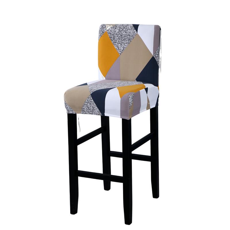 Stretch Bar Stool Covers Stretch Bar Stool Chair Covers, Counter Height Chairs Covers for Kitchen Dining Room Cafe Furniture