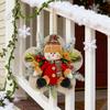 Yousheng Christmas Plush Doll Door Hanging Decoration Cute Snowman/Santa Claus Wreath for Wall Front Door Car Home Decor