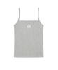 PAGESIISII Siisii Logo Print Lace Point Sleeveless Grey