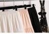 Plus Size Pink Summer A-Line Skirt with Sweet, Slimming Waist-Cinched Layers