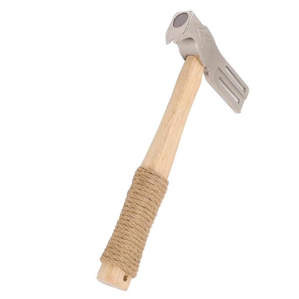 Ciocan Magnetic pentru Acoperiș Multifuncțional Topor Magnetic pentru Acoperiș cu Mâner Anti-Alunecare din Frânghie de Cânepă