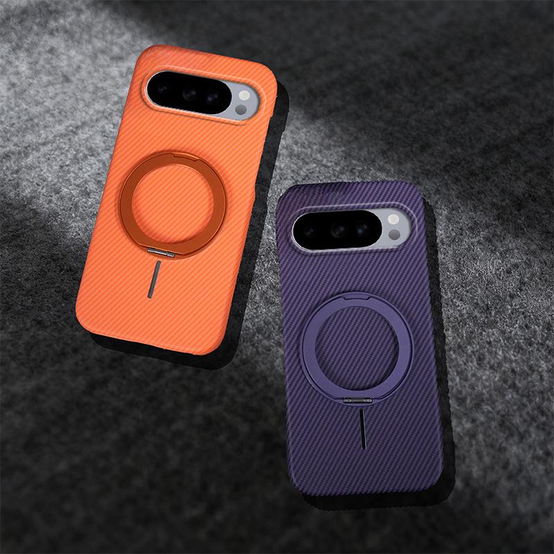 Google Pixel 10A/9ProXL Magnetic Carbon Fiber Stand Case