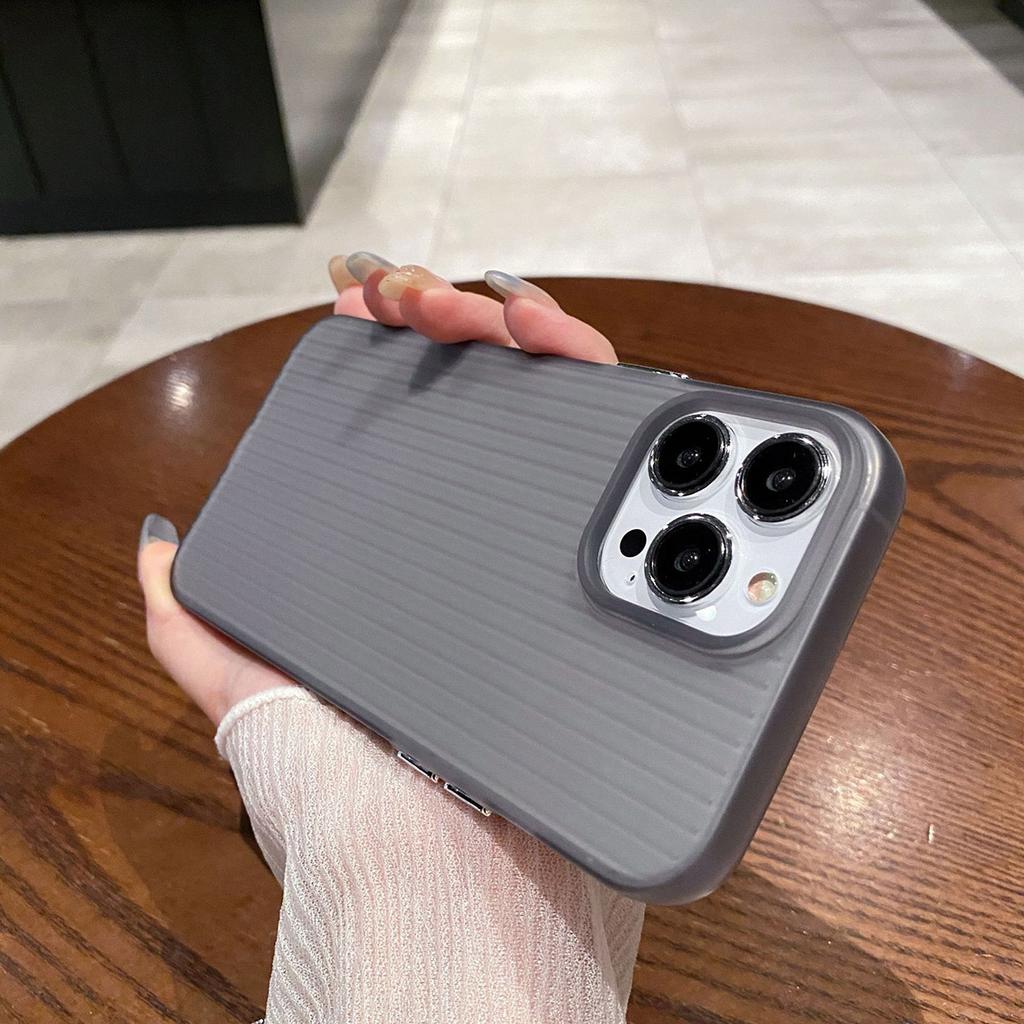 Skin Friendly Phone Case for iPhone 11 12 13 14 15 16 iPhone 11 12 13 14 15 16 Pro 12 13 14 15 16 Pro Max Luxury Corrugated Pattern Shockproof Cover
