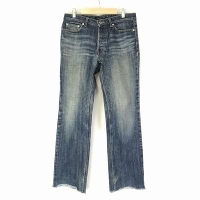 Hergestellt in Japan Lounge Lizard Whisker Wash Cutoff Denim Herren 2 Blau Straight Lounge Lizard(GEBRAUCHT)