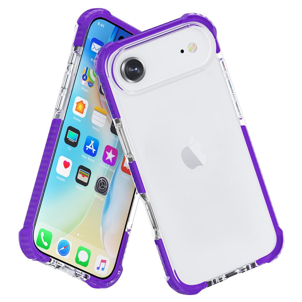 For iPhone Air Case Four Corners Anti Drop Clear TPU + TPE + PC Phone Cover