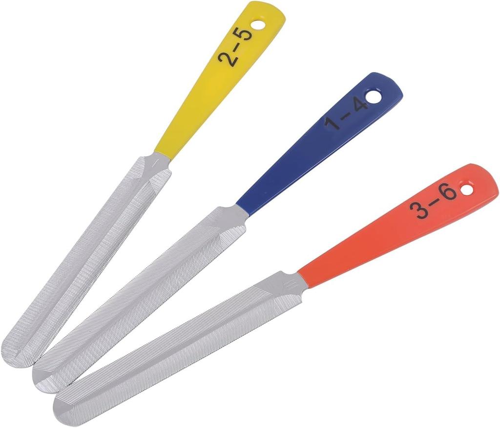 Nut File Guitar File Set of 3 Guitar Repair Tool Guitar Maintenance Acoustic Guitar Groove File Nut File E-waiz