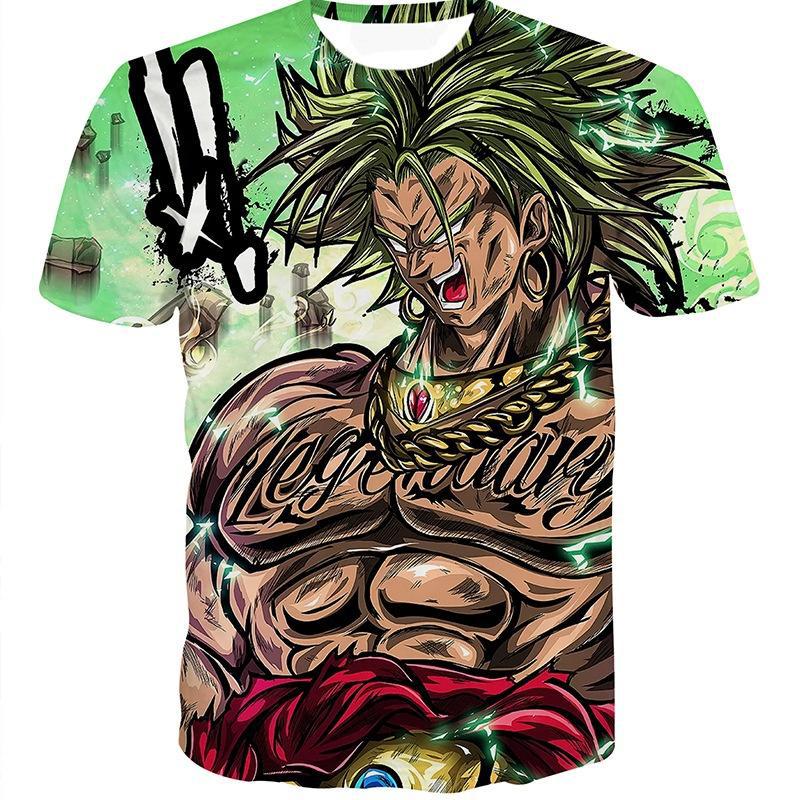 Adult cartoon trendy printed personalized casual T-shirt men