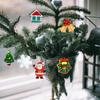 20/30pcs Mini DIY Christmas Keychains Christmas Tree Ornaments Resin Miniaturess for Craft Christmas Decor