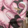 Valentine'S Day Pink Love Balloons Tulle Curtains for Living Room Sheer Curtain for Bedroom Kitchen Blinds Voile Curtains