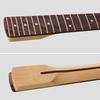 6-String Matte Maple Electric Guitar Neck with 22 Frets, Rosewood Fingerboard, and Bone Nut.