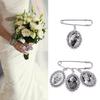 DIY Photo Glamour Lace Oval Bridal Pendant Memorial Angel Photo Party Ornaments