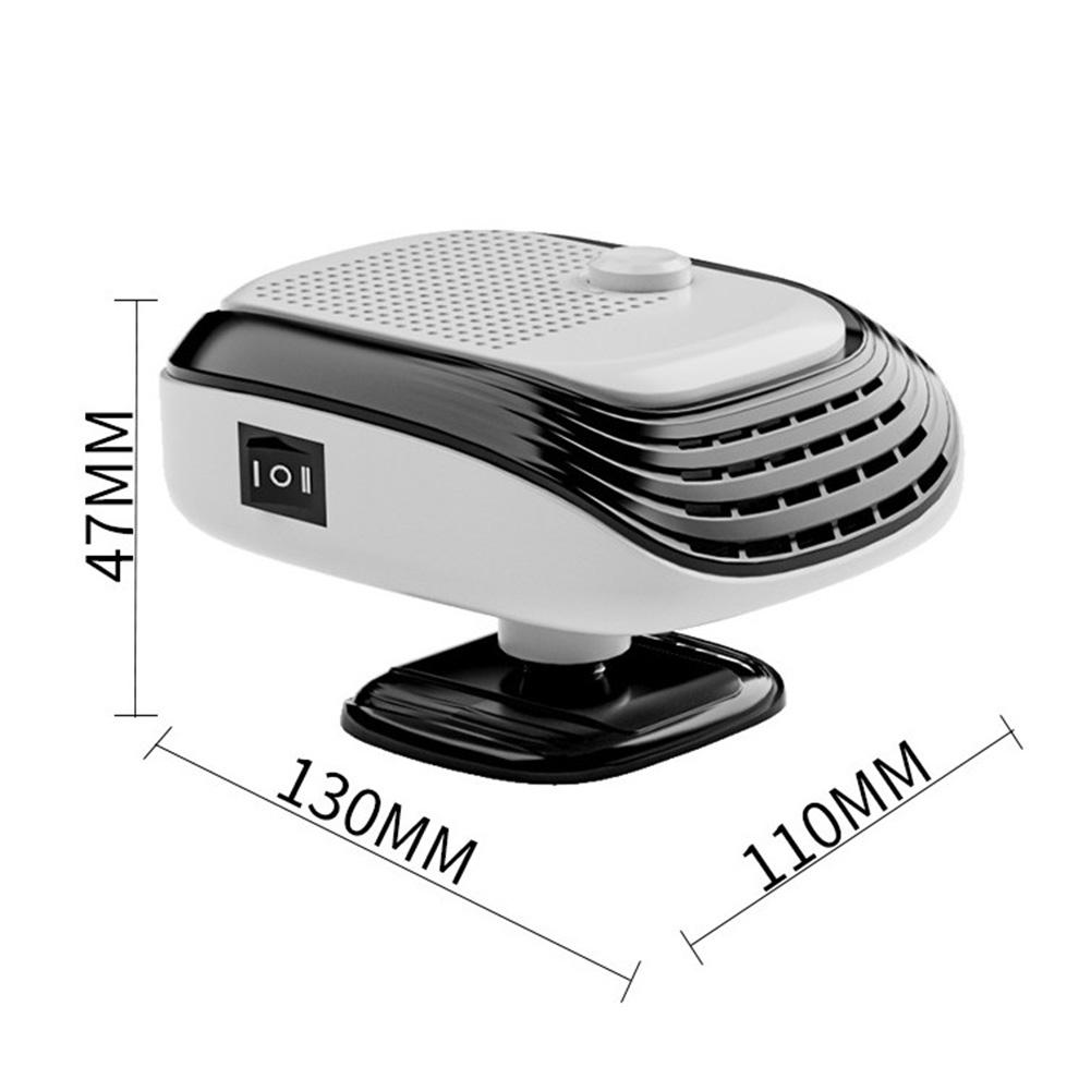 12V Car Heater Defroster with Quick Heating and 360 Degree Rotation for Effective Windshield Fog and Frost Removal