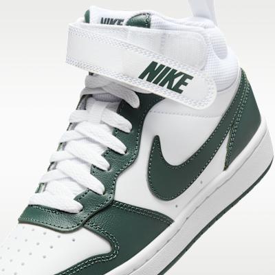 Nike Court Borough Mid 2 White Vintage Green (GS)