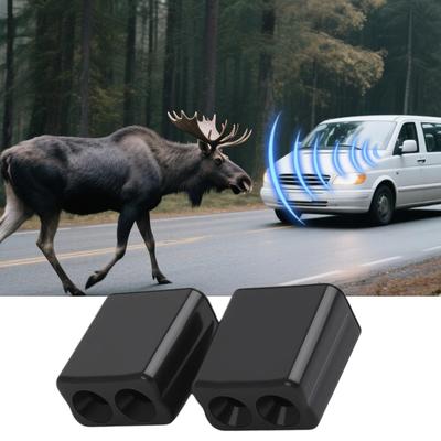 Car Deer Whistle 1 Pair Ultrasonic Wind Horn Save Animal Whistles Alert For Night Highway Camping Road Trip Driving Commute