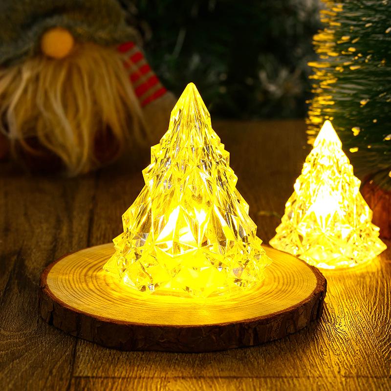 Iceberg Christmas Night Light: Romantic Bedside Lamp & Electronic Candle Ornament for Holiday Atmosphere