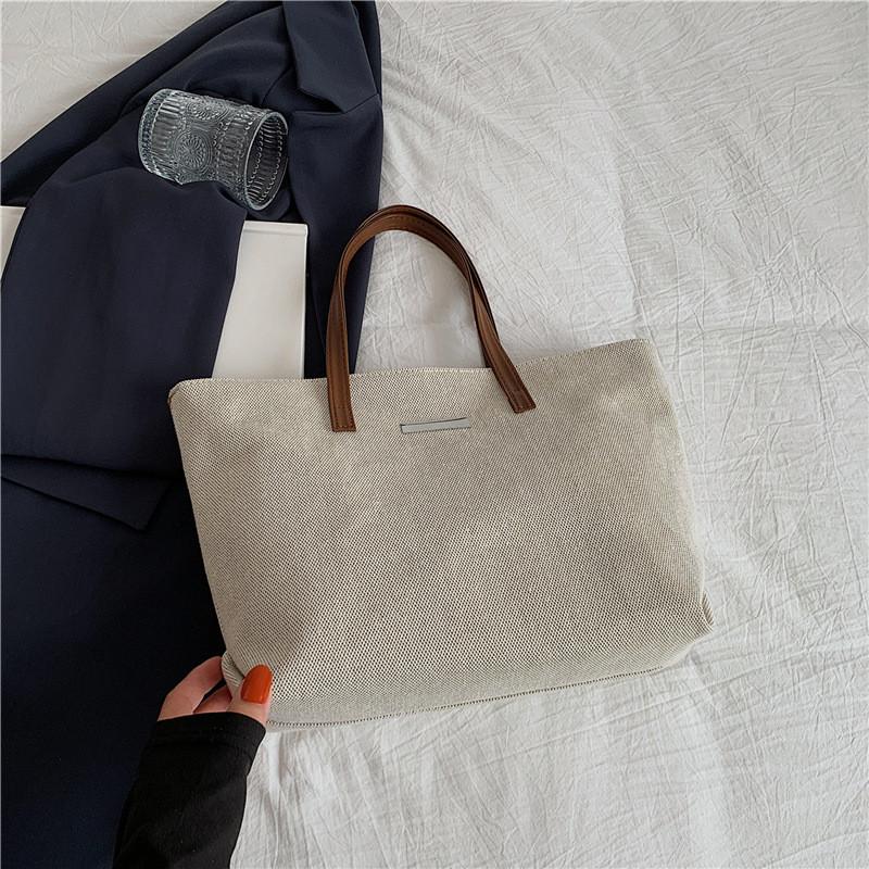 Stylish Canvas Tote Bag For Women Trendy And Casual Large Capacity Handbag