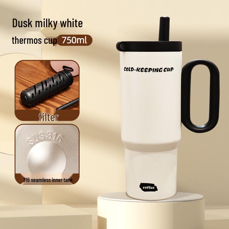 Large Capacity 316 Stainless Steel Insulated Straw Cup