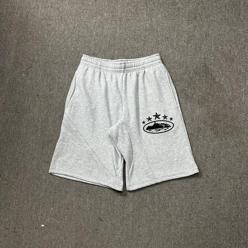 Corteiz Streetwear Short Pants Men Women Alcatraz Ship Print Loose Fit Cotton Shorts