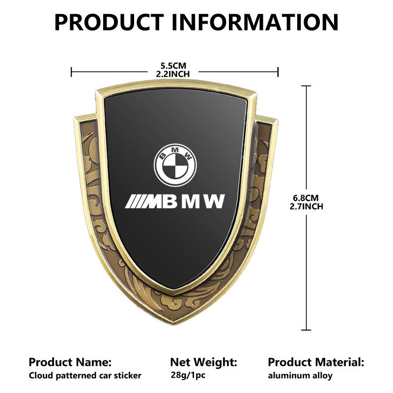 AAAXG1 Car Window Sticker Decal Rear Trunk Emblem Badge Body Decal For BMW 1 3 5 7 Series M F01 F20 F10 F13 E52 E53 E60 E93