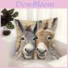 Animal Plush Pillow Cover For Living Room Decor With Short Fur Material
