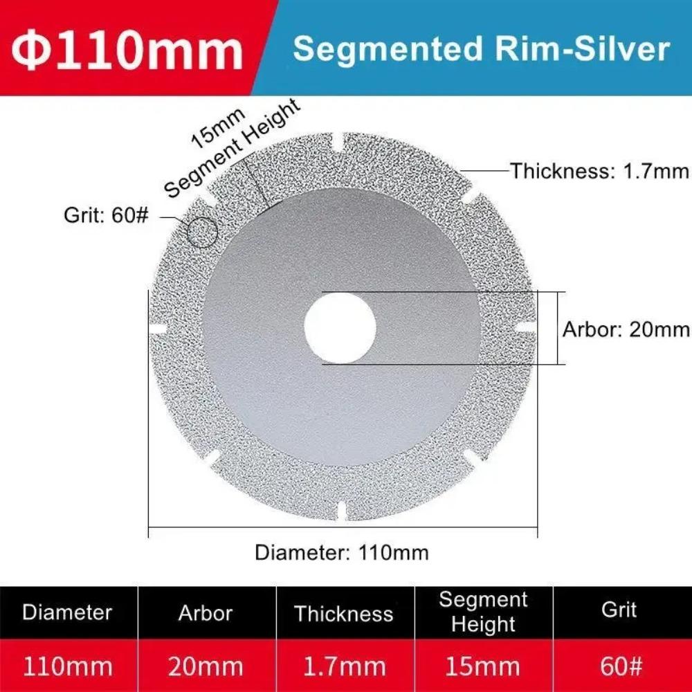 Diamond Sand Angle Grinder Saw Blade Silver/Gold Diamond Grinding Blade  Stone Processing