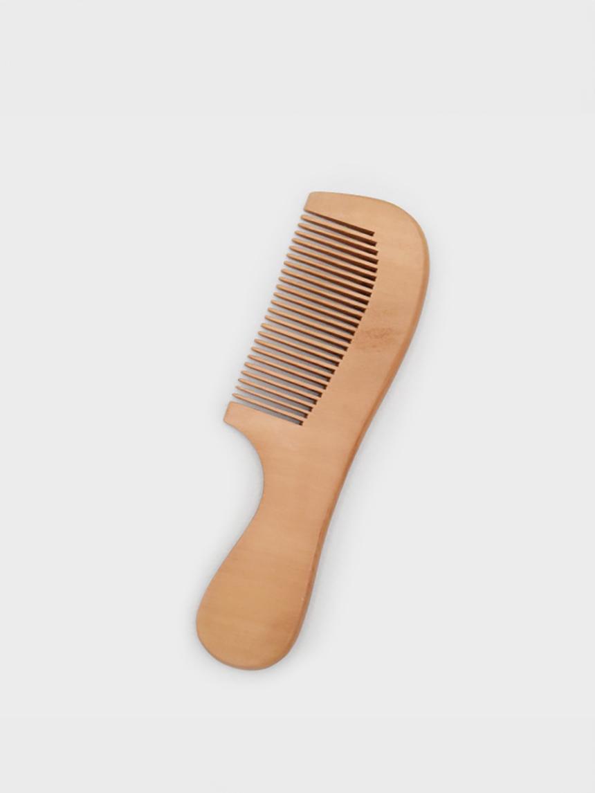 Peach Wood Handle Hair Brush 1ea