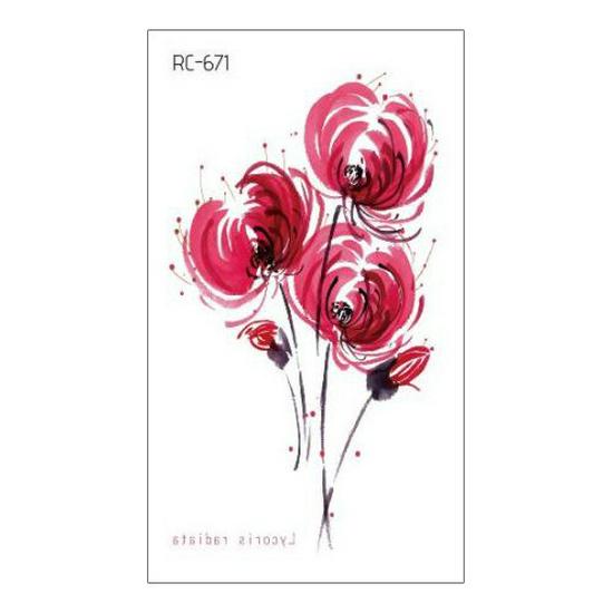 Waterproof Long-lasting Cute Peacock Feather Temporary Tattoo Stickers for Women