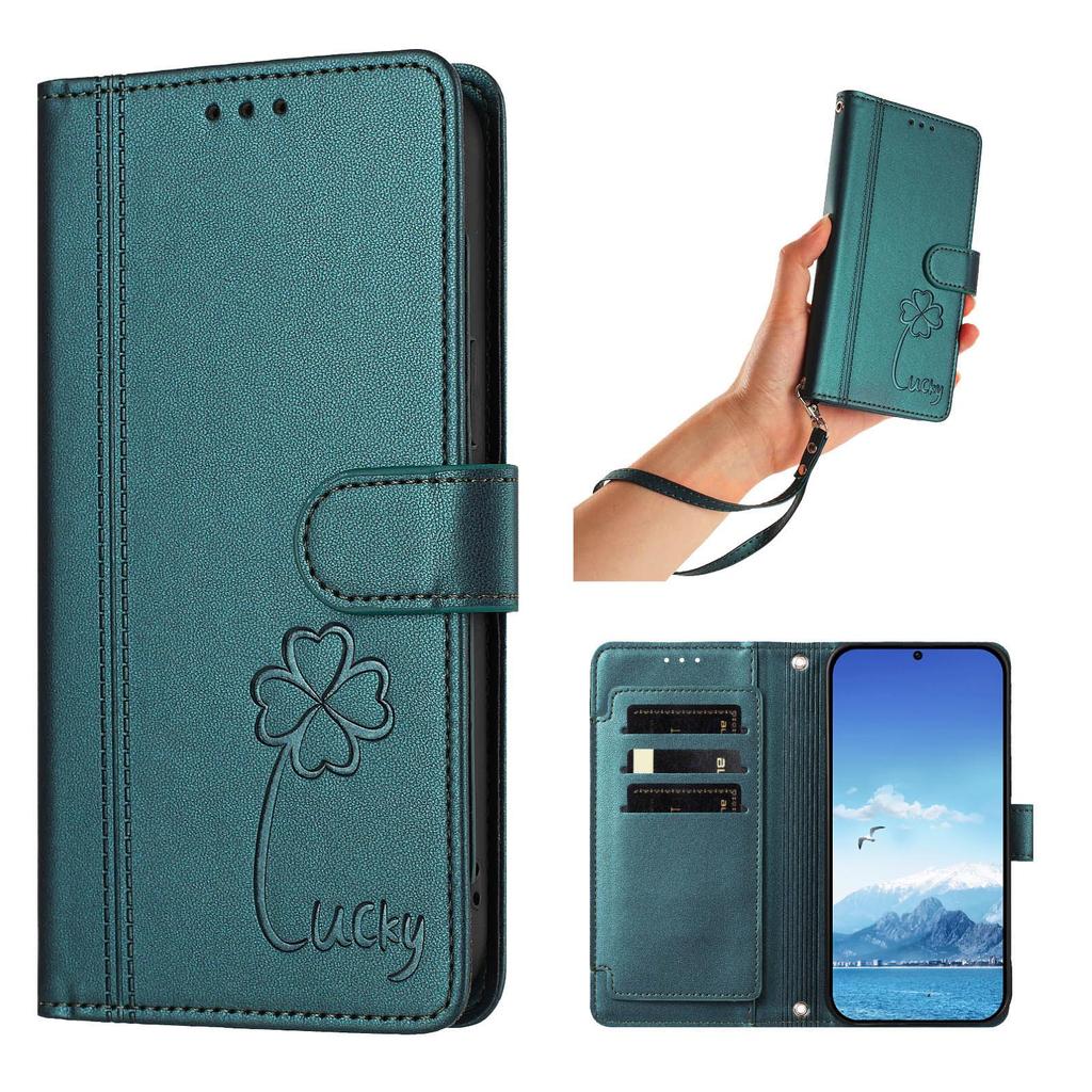 Cricket Icon 2026 Lucky Clover Leather Wallet Case - 9 Card Slots for AT&T Propel 2 5G