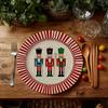 European Round Walnut Cracker Table Mat: Polyester Microfiber, Heat-Resistant, Water-Absorbent Coaster, and Countertop Wipe.