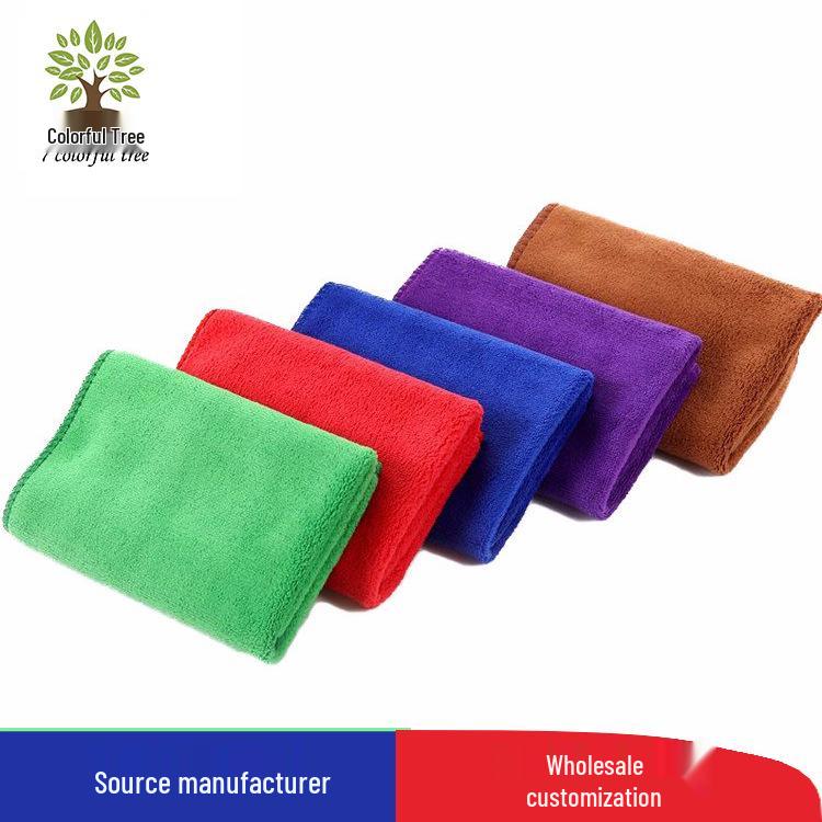 

Premium 420g Microfiber Car Wash Towel - Absorbent and Thickened 30x30 cm зелений