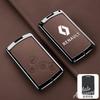 Metal Car Key Case For Renault Megane III Grand Scenic III Laguna III Koleos Fluence Clio Kangoo Latitude Leather Protect Shell Z666