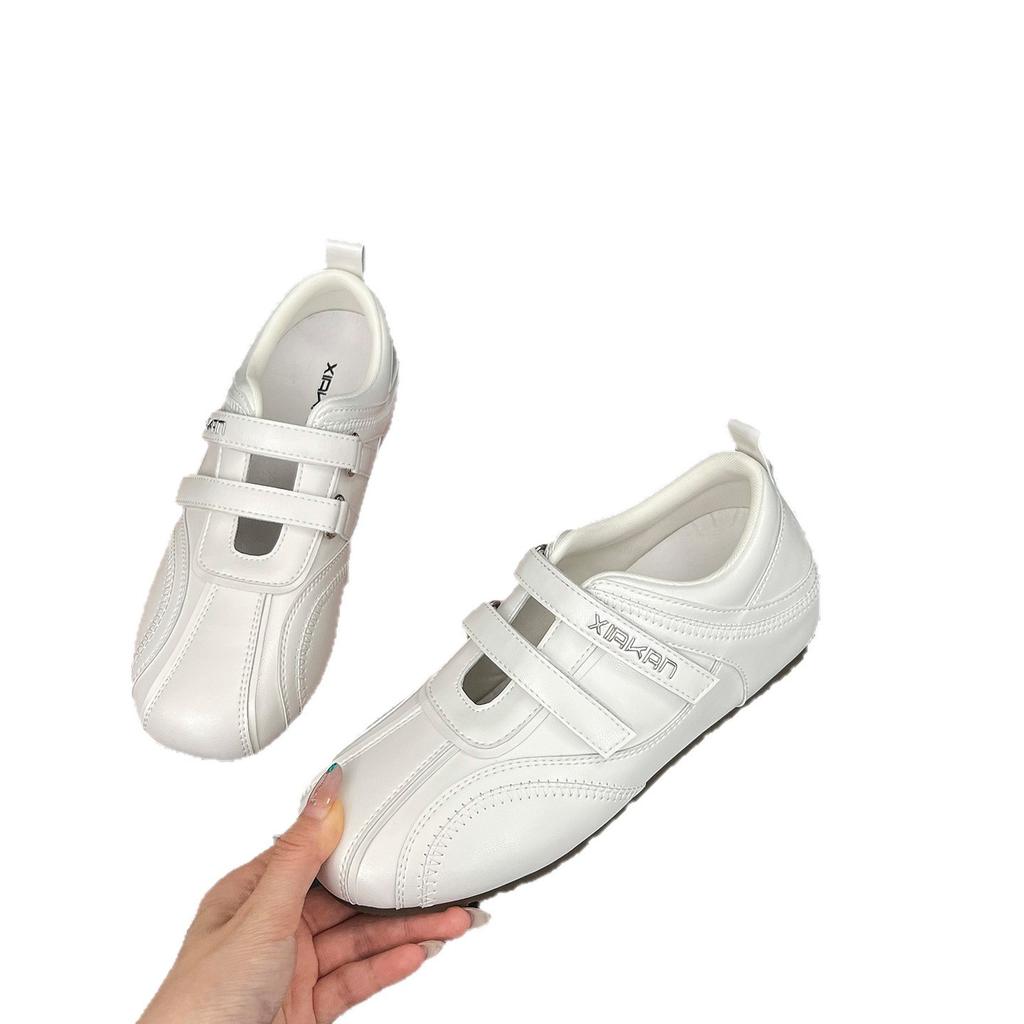 Inner Height Increase 6cm Velcro Hollow Sports Mary Jane Shoes Women's 2025 Spring and Autumn Versatile Casual Moral Training Shoes Tide