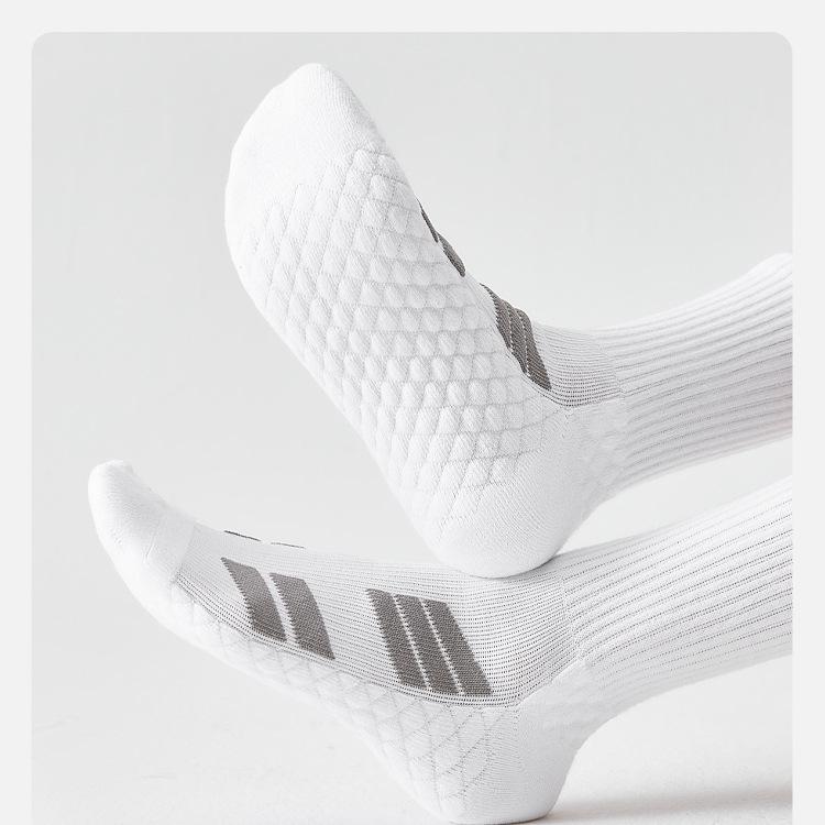 Men's Marathon Anti-Odor Long Running Socks with Thick Towel Sole for Football & Basketball