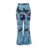 2023 Plus Size European & American Butterfly Faux Denim Micro-flare Pants