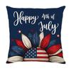 4pcs 4th of July Printed Home Decor Pillow Cover Bedroom Living Room Sofa Decoration Polyester Cushion Cover with Zipper