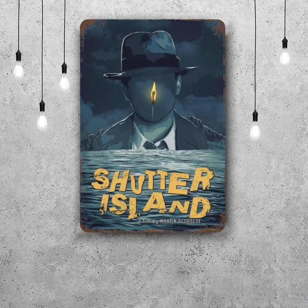 shutter island Metal Signs wall decor Vintage Tin Signs Captain Metal Poster Decor for Bar Pub Club Wall Decoration