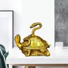 Snake Turtle Decor Sculptures Chinese Abstract Animal Figurines Surface Brass Statues Gift Present