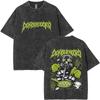 T-shirt Grafiche Vintage Lavate Anime Dorohedoro Kaiman Uomo Donna Gotica Manga Rock T-shirt Maschili T-shirt Oversize Streetwear