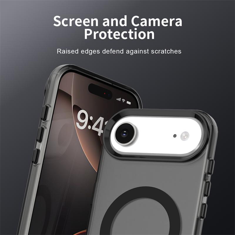 Magnetic Adsorption Wireless Charge Clear Case For iPhone 17 Air Transparent Phone Case iPhone 17 Air Case For iPhone 17 Pro Max