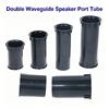 Thickened Plastic Speaker Port Tube with Waveguide Structure for Speaker Enclosure Repair and Modification Projects