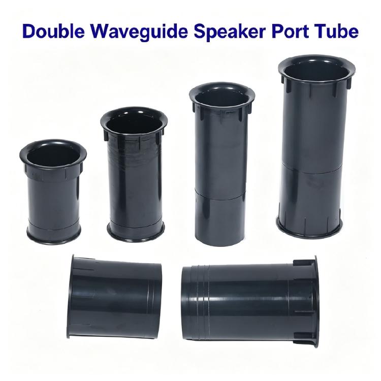 Thickened Plastic Speaker Port Tube with Waveguide Structure for Speaker Enclosure Repair and Modification Projects