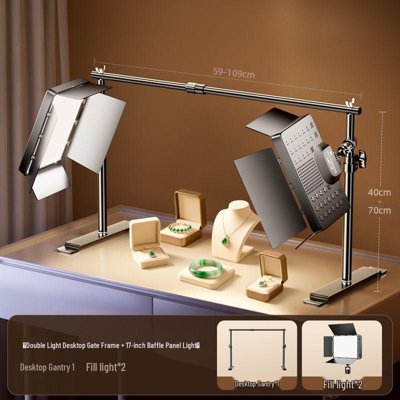 Broadcast Fill Light: LED Desktop Top Light for Live Room Photography and Professional Lighting