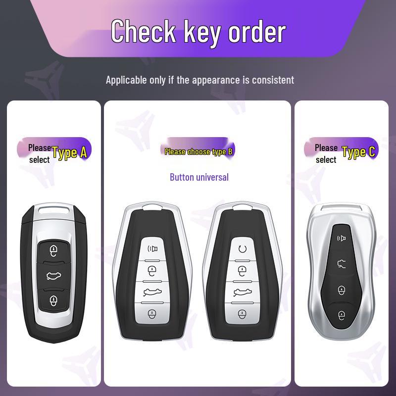 Key Covers for Geely Boyue X, Binyue, Emgrand, Binrui, Ruixing Yue L, Jiaji, Borui, and Vision Models